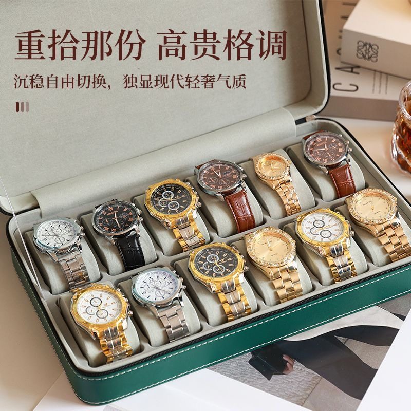 手表收纳盒高档腕表存放盒多表位便携旅行表包机械表收藏盒装表盒