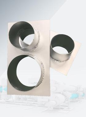 人防热S闭肋冷镀锌穿墙套管单根密211220连排不锈钢通风管零售C80