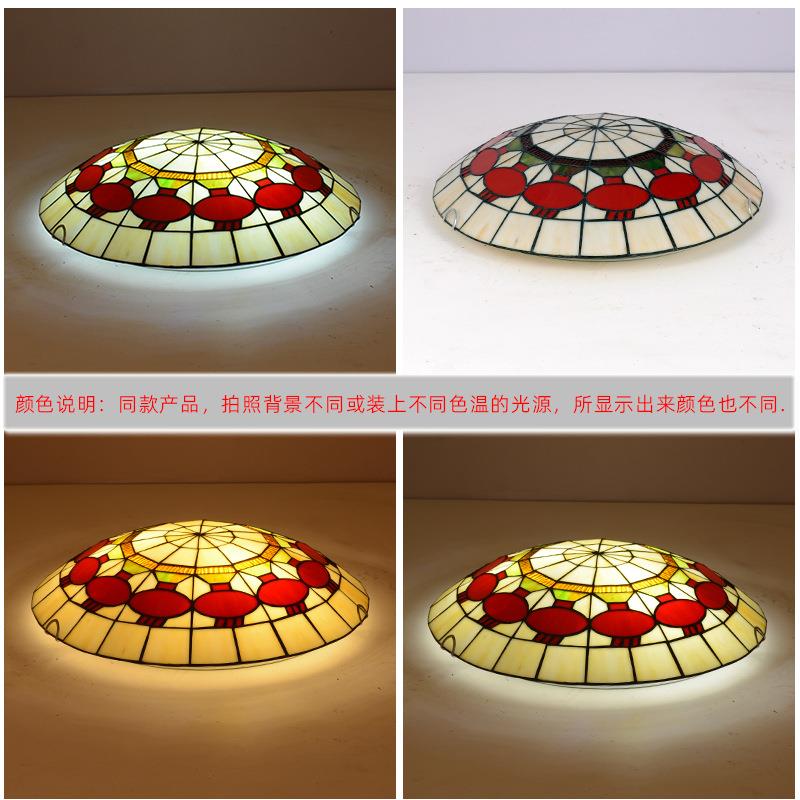 工跨境璃新款卧室花灯彩色玻手艺术灯儿童房DX29玄关过道天吸顶灯