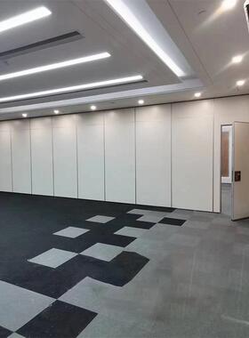 厂家室木饰面移动推拉折叠屏风轨道式屏宴会厅活酒店84157风会议