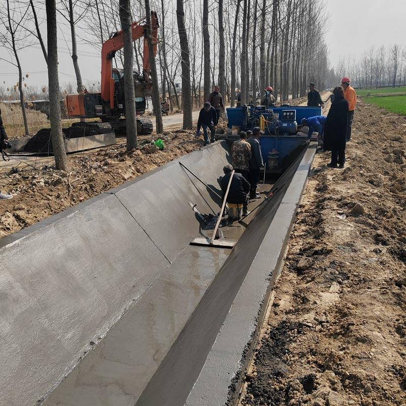 高标准农田排水型沟渠衬道滑苏模机94江全自动渠道成沟渠水泥砌机