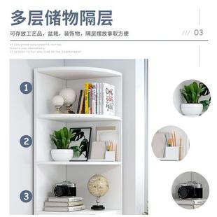 墙厅角置物柜简约角柜多功拐能卧室三角纳49673Z19形收柜客转角置