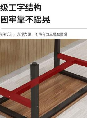 餐厅家用餐桌椅方形组合长餐桌早小58081吃店快餐饭专用【店餐厂