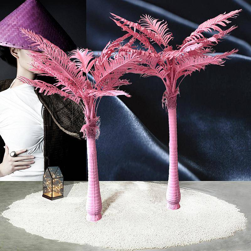 大型仿真喷芭蕉树料植物网红散塑尾葵色妃葵室内外橱窗造MB景摆贵