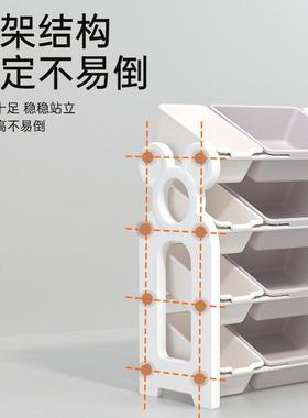 儿童储玩具收纳宝宝多层分类书架置物架整箱物柜架大容量理DYC儿