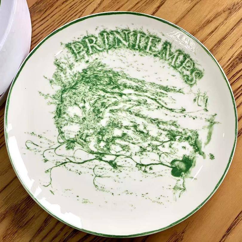 欧式骨瓷子用餐庆具盘牛排盘陶瓷家西CJO餐盘套装喜宴会摆盘跨境