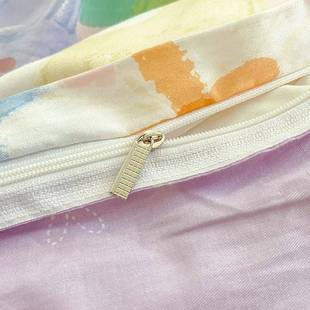 A6L田园花F7695J59卉纯棉床三件套100单人宿舍上床品四双人被套床