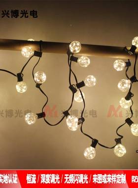 G40LED诞防白水户外灯暖铜串线灯圣装饰室内外装ETF饰厂家直销