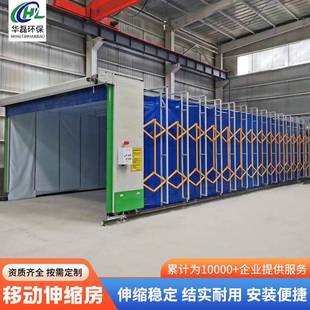 07兩用軌道式 噴漆房移伸動縮噴漆房 房全自動干濕MTB 移動伸縮式