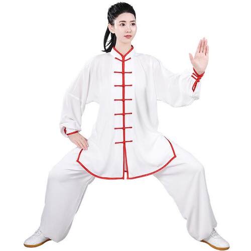 女太极款棉加丝表演比服赛新长短袖夏季中国风中老年男HZT练功服