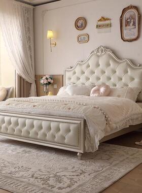 主简美式床轻奢主卧双人实木床约现代法式端大气实木公床HLC:2271