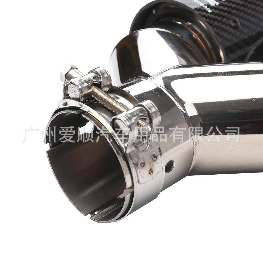 6-89mAK蝎子真m碳纤双出尾喉Y型一二出碳纤AK01#W63排气管3消声器