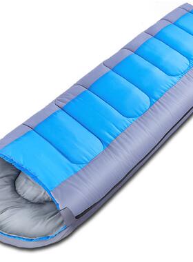 保暖睡秋冬季厚户外拼露营成42417人纯棉午休旅游加可双人睡袋袋2