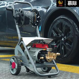 慕抢际专业高压洗ZEE车机220v功级率刷大水水泵全自动清洗路面