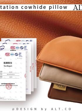 025新款橙色2皮抱枕套不芯沙发含客FS757177厅靠垫靠背轻质奢感靠