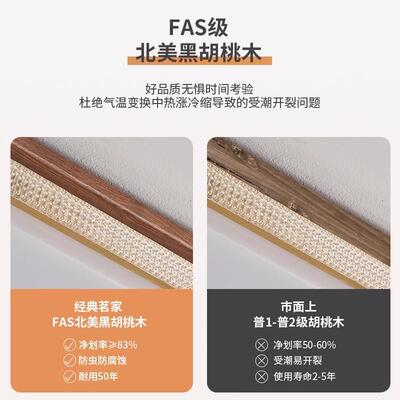 方led新中式客厅灯吸顶灯长约形餐现代简高端大79480气轻厅奢胡桃