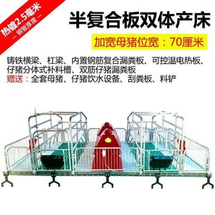 母定猪产床猪床单双体分娩床母猪位栏育限位栏仔猪保产床养猪设备