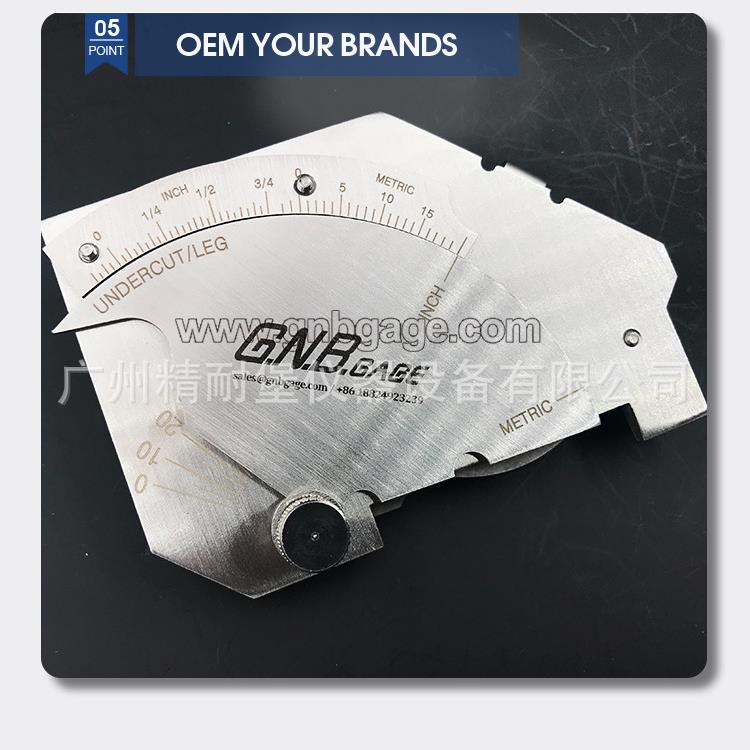 精耐堡仪器迷RWM你桥型尺焊缝规角焊缝尺焊缝量规焊缝检测尺