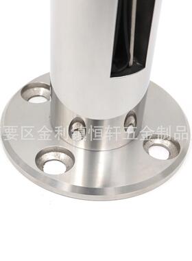 不池锈钢锈栏杆落地夹厂家可标实3心04不钢泳玻璃固定95450落地夹