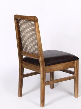 厂家定制餐靠22822椅成中套餐桌餐休椅组合全实木闲餐椅新式背椅