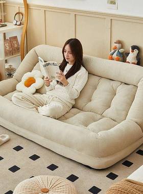 窝人类狗懒沙发人单人榻榻米巨大双人发折QCH叠阳台卧室房间网红
