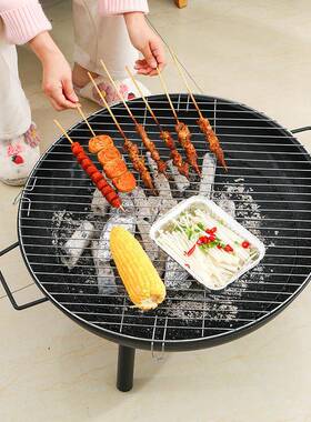 尤米围炉煮茶烤火炉装室内炭烧烤炉碳火盆ym69408冬天户外木庭院