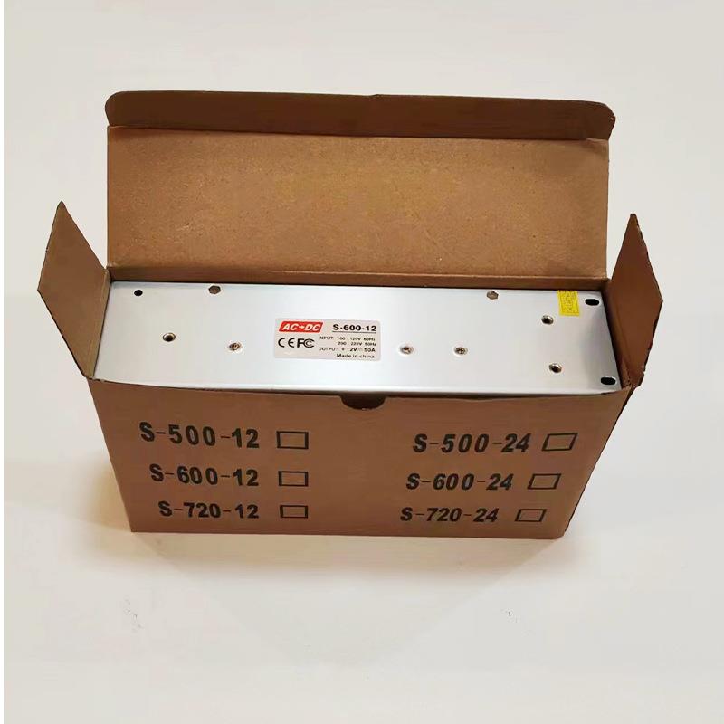 LED开关RMK电源12V内50A室0ed电源S-l60-12直流稳压电源12V恒压电