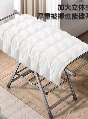 落地式卧室家用衣杆服挂叠晾子衣多功能伸缩86963晒折被阳台