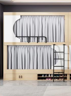 空太空舱上下铺全包床太空电竞酒店太舱65870床青旅社舱实木双年层床