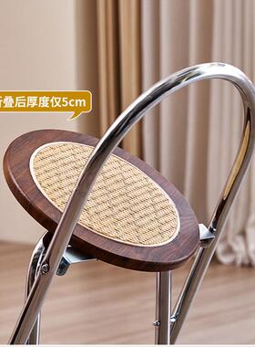 不地方的椅子放折叠占凳可子中古设55688计师家用复古吧椅叠藤编