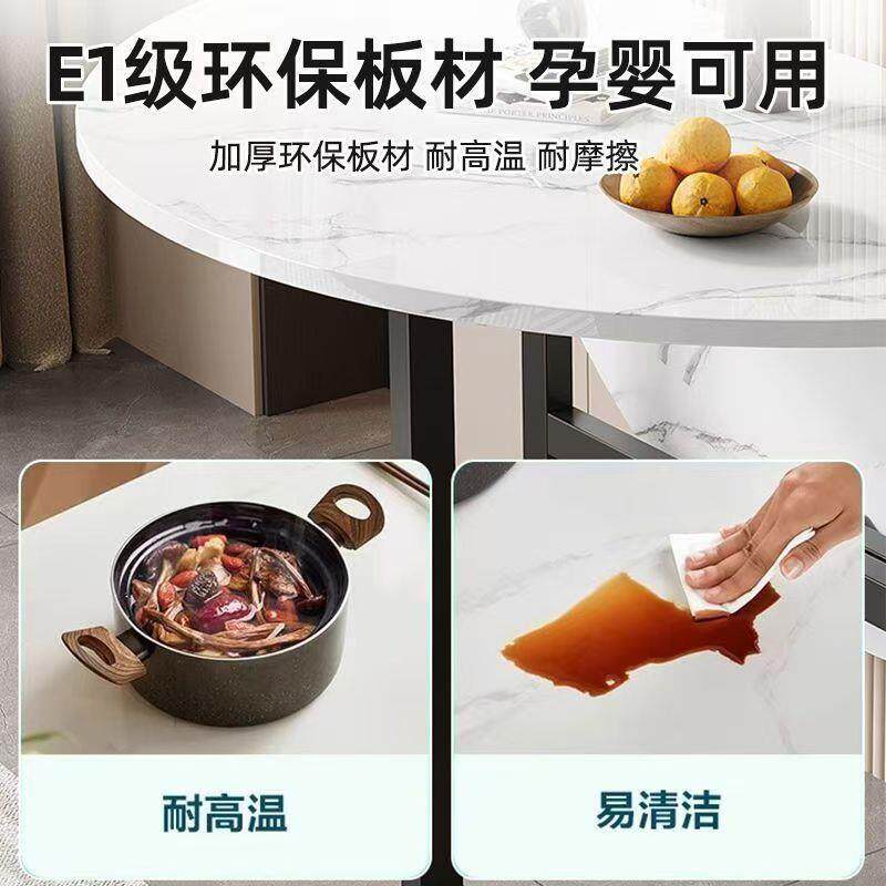 特ai厚子圆形可折叠桌户小型多功能三折叠桌客厅新款加厚折圆叠餐