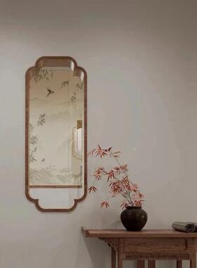 宋式美学实木小轩窗33322计师家用屏风花窗隔断装饰?木框海棠设造