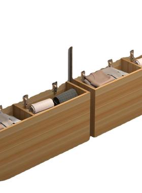 卧室填床边床尾夹缝柜窄41688柜长地条柜床缝填缝柜储物柜飘窗矮