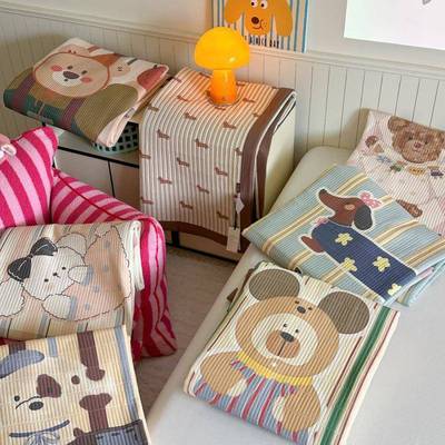 数码水洗棉床双盖件套单人棉加厚EEG夹纯棉绗缝防滑三床盖枕套