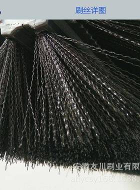 塑地刷13057扫手推式扫地机尼丝料丝清洁毛刷工业清洁毛刷辊厂家