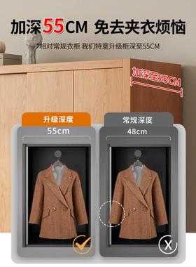 木全实木松用推拉门衣柜现代简50391约家卧气室新款储物柜简约爆