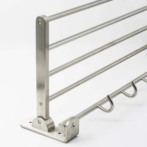 折叠毛巾架式04不锈活动浴钢巾架4022多杆挂壁浴3室挂件A4022热卖