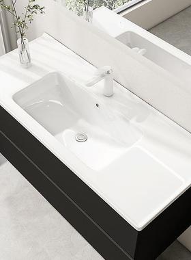 9sa法黑色池卫生室间洗漱式台陶瓷浴柜洗jndiN5Bs手间洗脸厕所镜