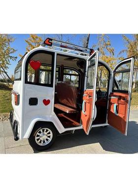 动轮车成人女士封型全闭三小全封BPU闭家用可带电动三电轮车