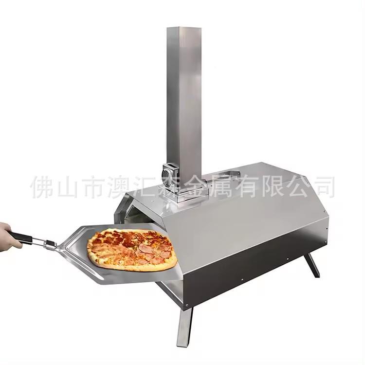 跨境出口户外1寸Q披营萨炉不锈钢露PIWWIZZA炉BB柴火披萨烧烤炉