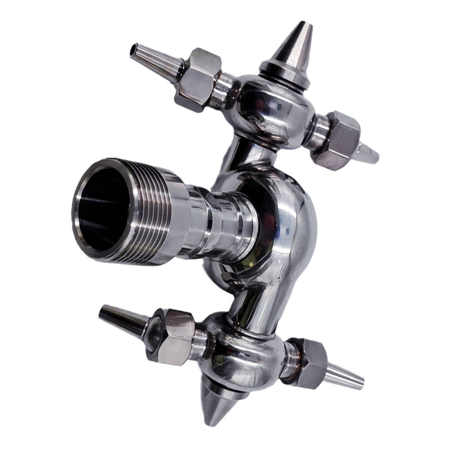 槽罐清洗器 DN40内螺纹万向型牛角清洗球 六角刷罐器 旋转喷淋器
