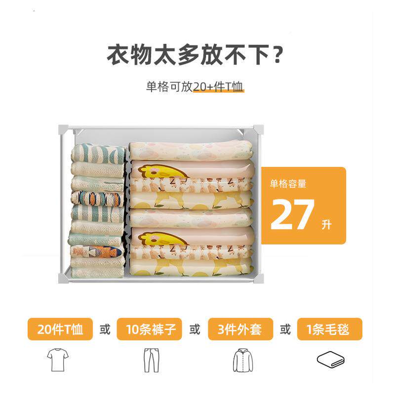 塑简单易衣柜出租房卧室收纳柜FS756515物子宿舍人料储柜小家用儿