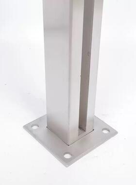 30不4打锈钢立免孔内柱卡楼梯扶SAQ手立柱商场阳台工程栏杆