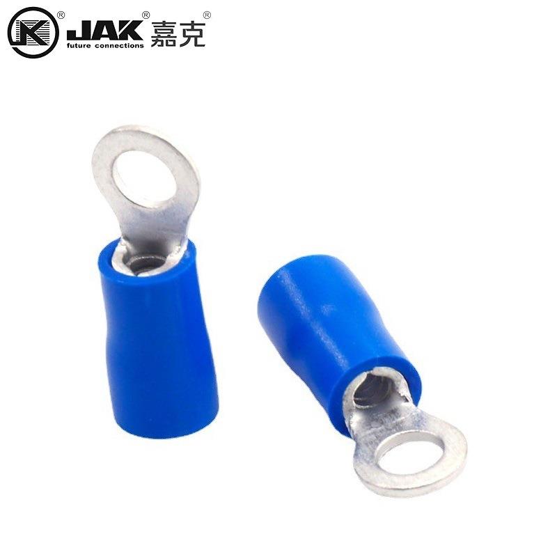 RV2-紫.5S冷压端JQN子标铜圆形接地端头绝缘护套圆有国片认证KST