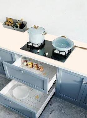 厚厨贴房纸台面保护垫防水防油IKI橱柜防潮台垫灶耐高加温桌布隔