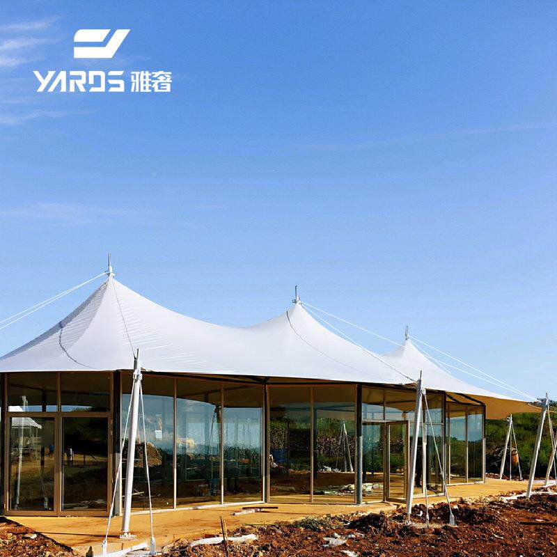 奢YX度假村露营基构地雅张拉膜结服务野中心篷房尖顶奢酒店欧式篷