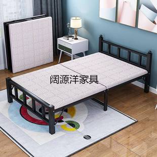 折叠床屋单人床家用办MJT公室午休床经型出租简易便携济铁床床木