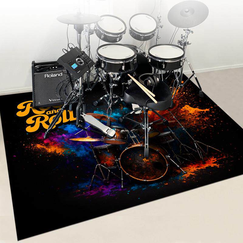 捷成地毯跨境架子鼓垫电子鼓地毯隔音地垫加厚爵士鼓电子鼓地垫
