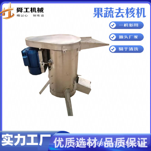 荔枝脱核机 舜工不锈钢水果粉碎去核设备 桂圆桃子杏子去核打浆机