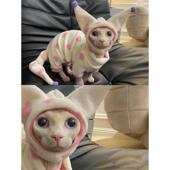 2023年秋季 无毛猫德文猫衣服保暖加厚护肚护尾加绒四脚衣 新款